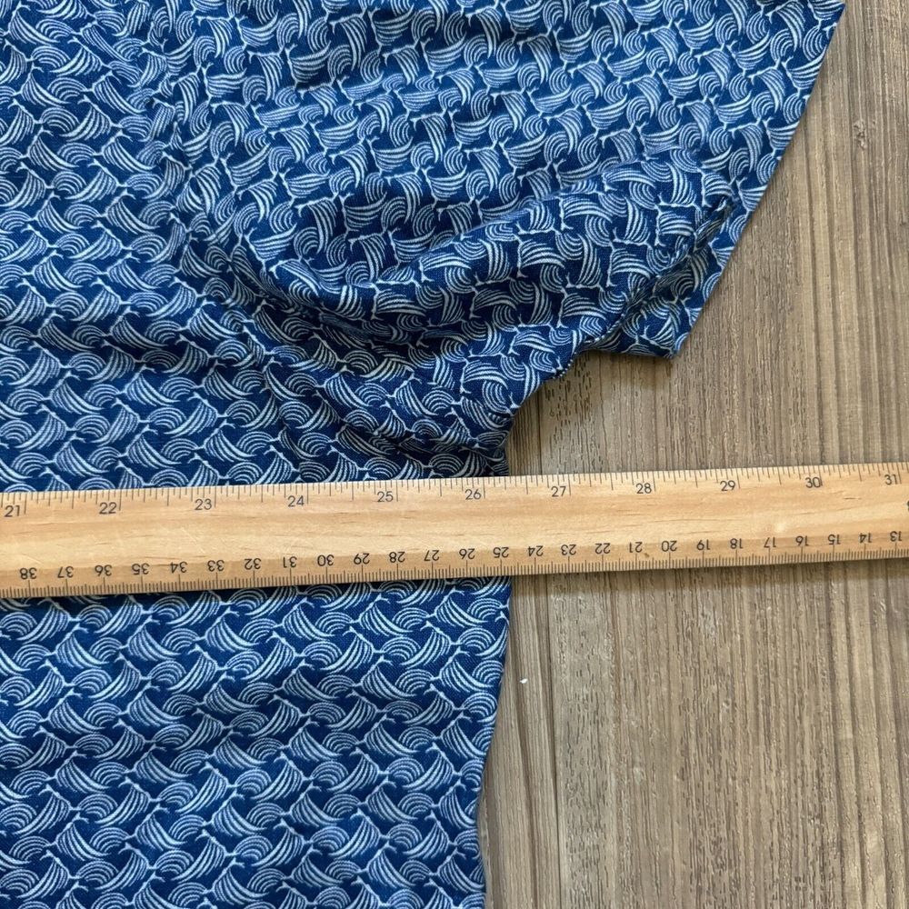 Untuckit Blue Patterned Casual Button Down Shirt - image 3